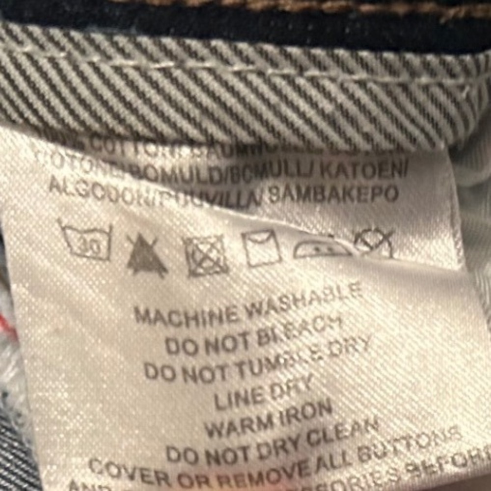 Designer Inspired Jeans Crest Patch Contrast Stit… - image 6